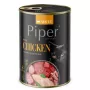 Šlapias kačių ėdalas Dolina Noteci Piper Animals su vištiena 400 g, pilnavertis suaugusioms katėms, 11% baltymų, 5% riebalų, 80% drėgmės