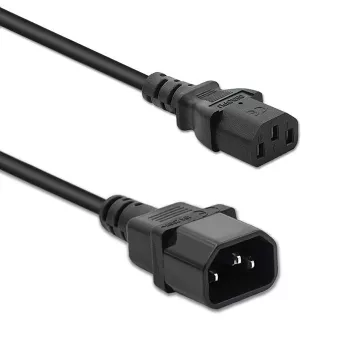 Prailginimo laidas QOLTEC 50459 IEC C13–C14 1,5 m