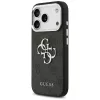 GUESS Hardcase 4G | Užpakalinis dangtelis | iPhone 17 Pro Max | Apple | Ekologinė oda/PC/Plastikas/TPU | Juoda