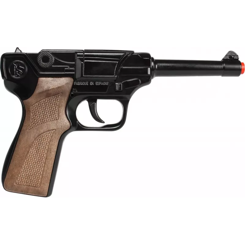 Žaislinis metalinis policijos revolveris Gonher 8 šūviams, modelis 258441