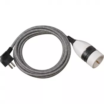 Brennenstuhl 1161830 Prailginimo laidas 3 m 1 AC lizdas Vidaus Juoda - Balta (1161830)