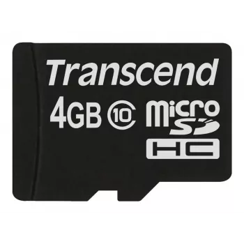 „Transcend“ 4 GB MicroSDHC „Class 10“ atminties kortelė TS4GUSDC10