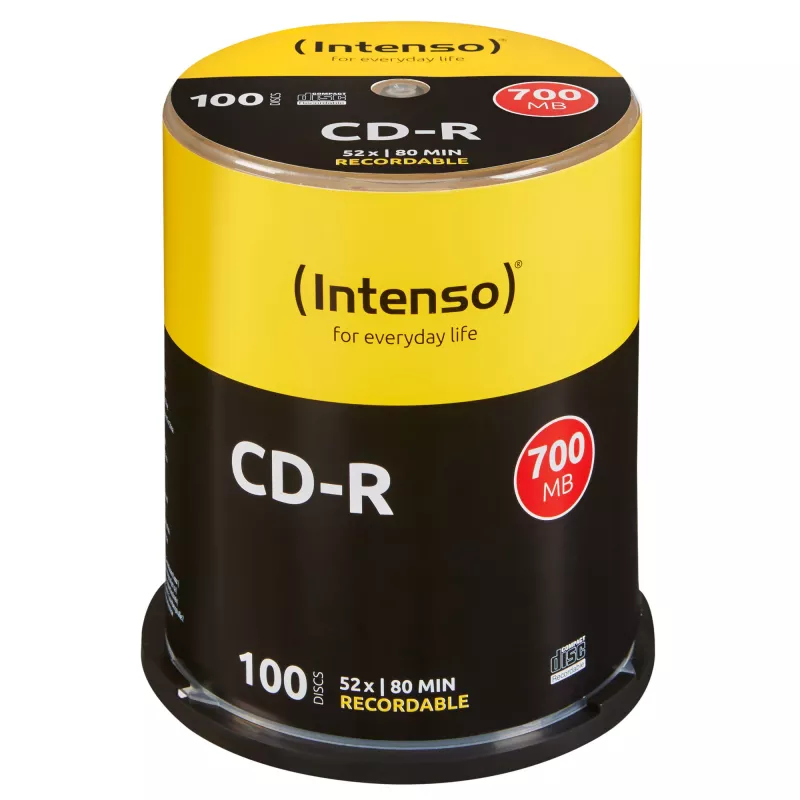 CD-R Intenso 700MB 52x 100 vnt.
