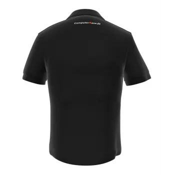 Vyriški žaidimų polo marškinėliai GamersWear ComputerBase Polo Black dydis S