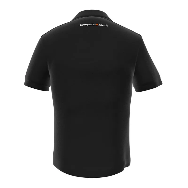 Vyriški žaidimų polo marškinėliai GamersWear ComputerBase Polo Black dydis S