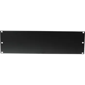 Omnitronic Z-19U priekinis skydelis plieninis juodas 3U (3HE) 19 colių stovui