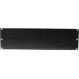 Omnitronic Z-19U priekinis skydelis plieninis juodas 3U (3HE) 19 colių stovui