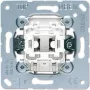 JUNG 531 U mygtukinis jungiklis, 1P, 250 V AC, 10 A, metalinis baltas