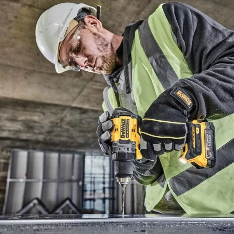 DeWALT DCD800E2T-QW gręžtuvas 2000 aps./min. 1,28 kg Juoda, Geltona