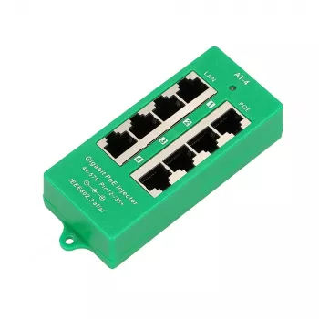 Extralink aktyvus POE injektorius 4 prievadai Gigabit 802.3at/af 1 Gbps 48 V