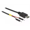 USB C kabelis DeLOCK 85418 0,1 m juodas