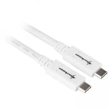 USB laidas Sharkoon USB 3.2 Gen 1 0,5 m baltas
