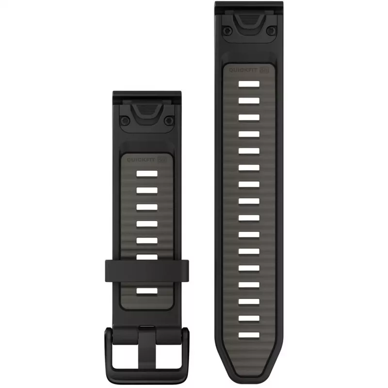 Garmin QuickFit 010-13391-00 silikoninis dirželis juodai pilkas