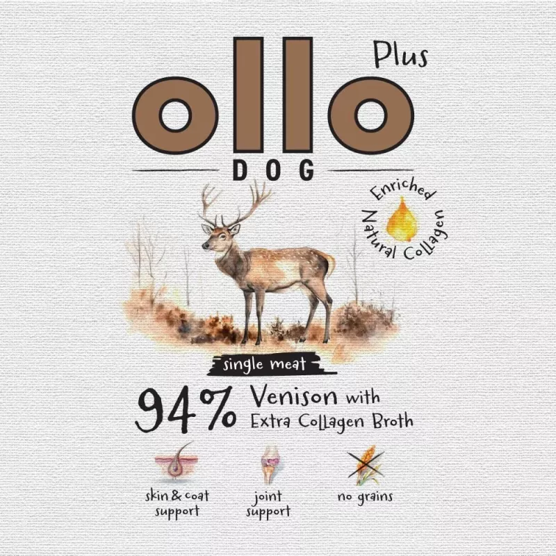 Ollo Plus Kolagen Venison 400g konservai šunims