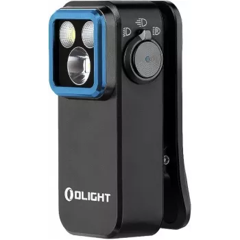 LED segtuvinis žibintuvėlis Olight OCLIP PRO (12894), 3 šviesos šaltiniai, juodas, universalus