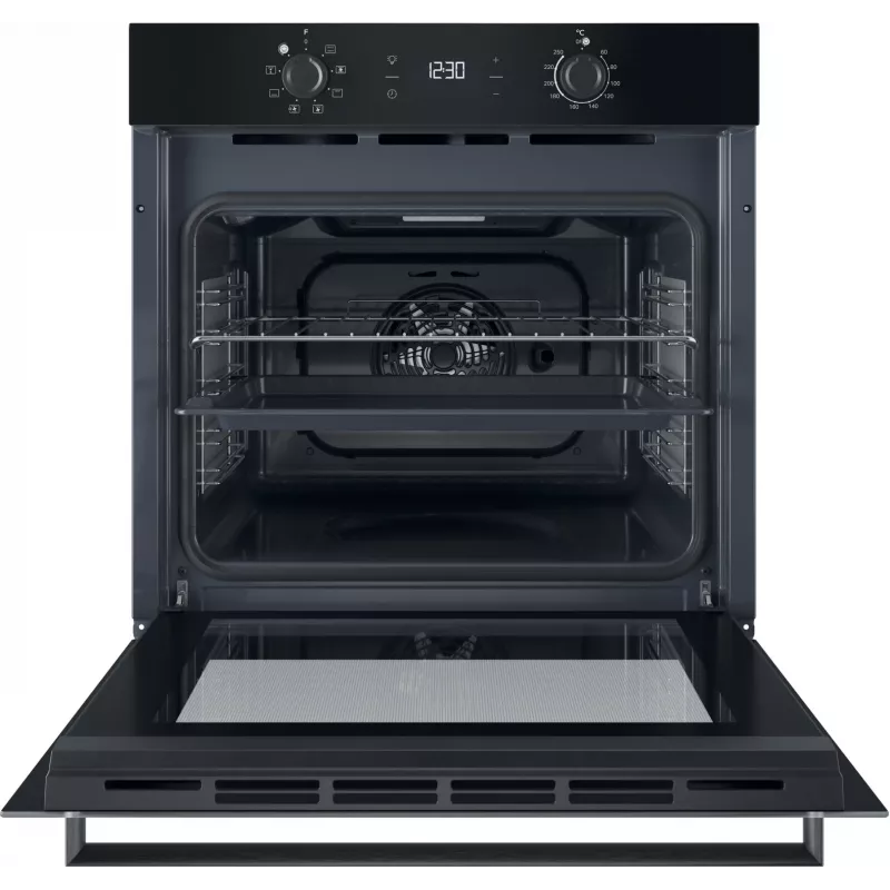 INDESIT Orkaitė IO K55C B | 71 L | Elektrinė | Katalizinė | Elektrinis valdymas | Aukštis 59.5 cm | Plotis 59.5 cm | Juoda