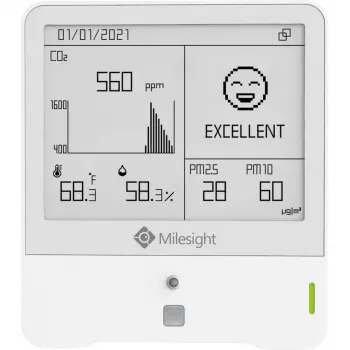 Vidaus oro stebėjimo jutiklis Milesight AM319 O3 LoRaWAN 868MHz ozono koncentracijai matuoti