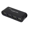 LOGILINK USB 2.0 4 prievadų šakotuvas su maitinimo bloku, juodas