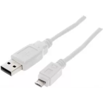 USB laidas ShiverPeaks BS77182-W 1,8 m USB 2.0 Micro-USB B baltas