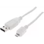 USB laidas ShiverPeaks BS77182-W 1,8 m USB 2.0 Micro-USB B baltas