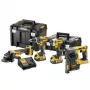 „DeWalt DCK422P3T-QW“ akumuliatorinis įrankių rinkinys 18V 5Ah (3 baterijos), gręžtuvas DCD796, smūginis gręžtuvas, 4 cm mediena, 1,3 cm plienas