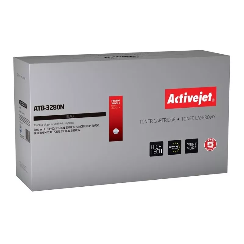 Activejet ATB-3280N kasetė su toneriu (pakeitimui Brother TN-3280; Supreme; 8000 puslapių; juoda)