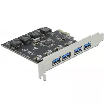 Delock PCI Express x1 kortelė su 4 išoriniais USB Type-A SuperSpeed lizdais