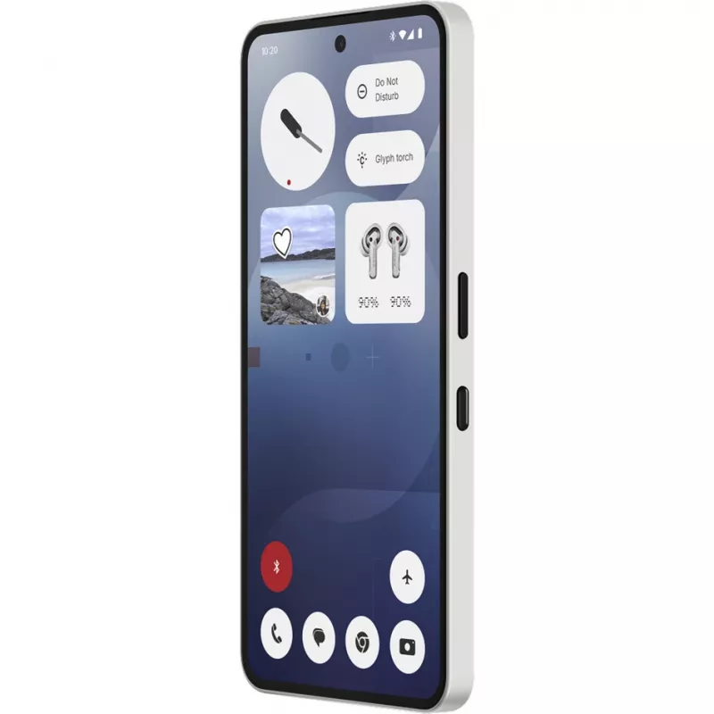 Nothing Phone (3a) 17.2 cm (6.77 inch) Dual SIM Android 15 5G USB Type-C 12 GB 256 GB 5000 mAh Baltas