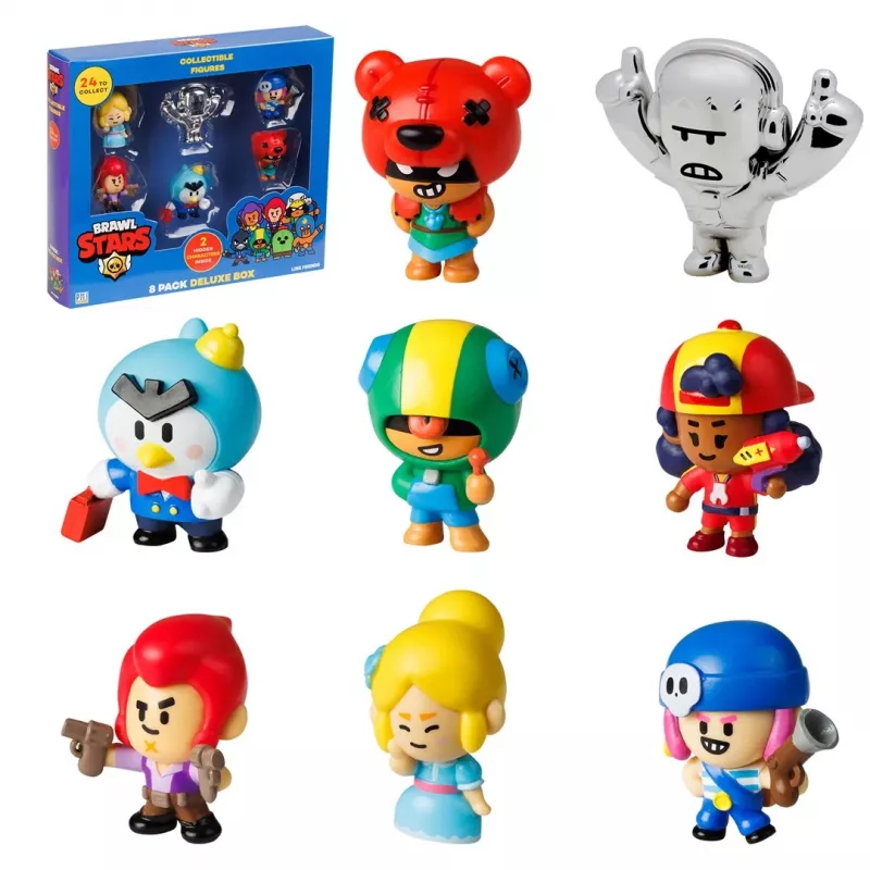 Brawl Stars S1 figūrėlės – 8 vnt. Deluxe Box VER.B