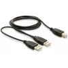 USB laidas DeLOCK USB-B / USB-A 1 m juodas
