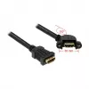 HDMI laidas DELOCK 0,25 m 2xHDMI