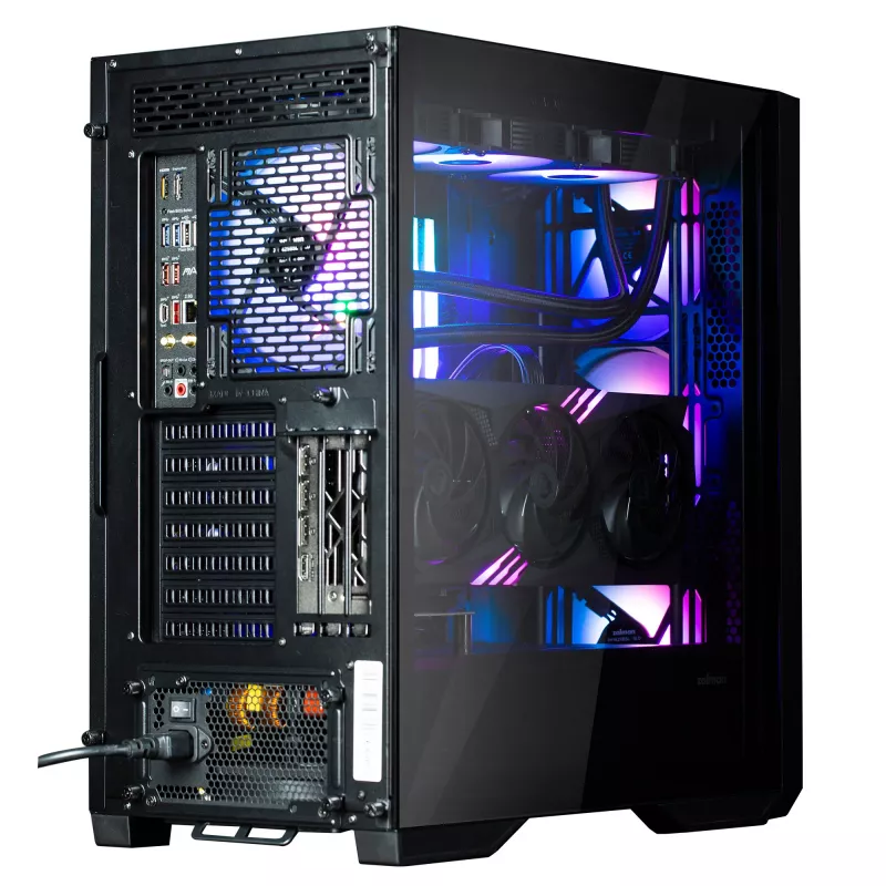 Korpusas Zalman Z9 Iceberg MS Black ATX Mid Tower su 4x 140 mm ARGB ventiliatoriais