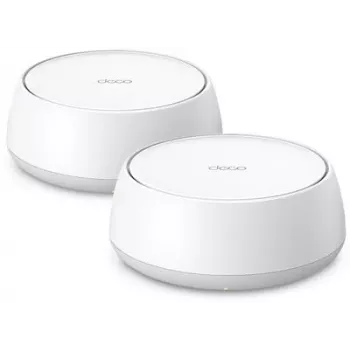TP-Link Deco BE22 dviejų dalių Wi-Fi 7 tinklo sistema (baltos spalvos)
