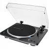 Patefonas Audio-Technica AT-LP70XBTBS, juodas/sidabrinis, visiškai automatinis, diržinė pavara, Bluetooth