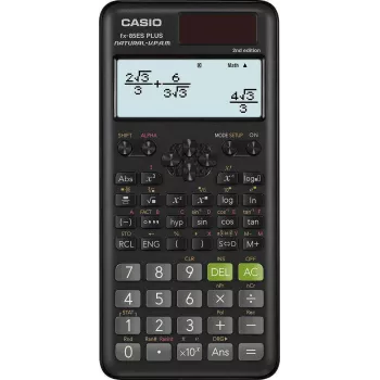 Casio FX-85ESPLUS-2 B mokslinis skaičiuotuvas, 252 funkcijos, 77x162 mm, kartoninė dėžutė, juodas