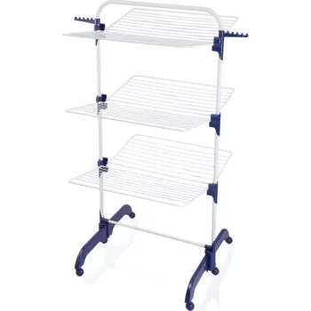 Sausintuvas Leifheit Pegasus 1081529, sulankstomas metalinis/plastikinis, džiovinimo plotas 42 m, ratukai, pakabos kabliukai, 76,5×700×1450 mm