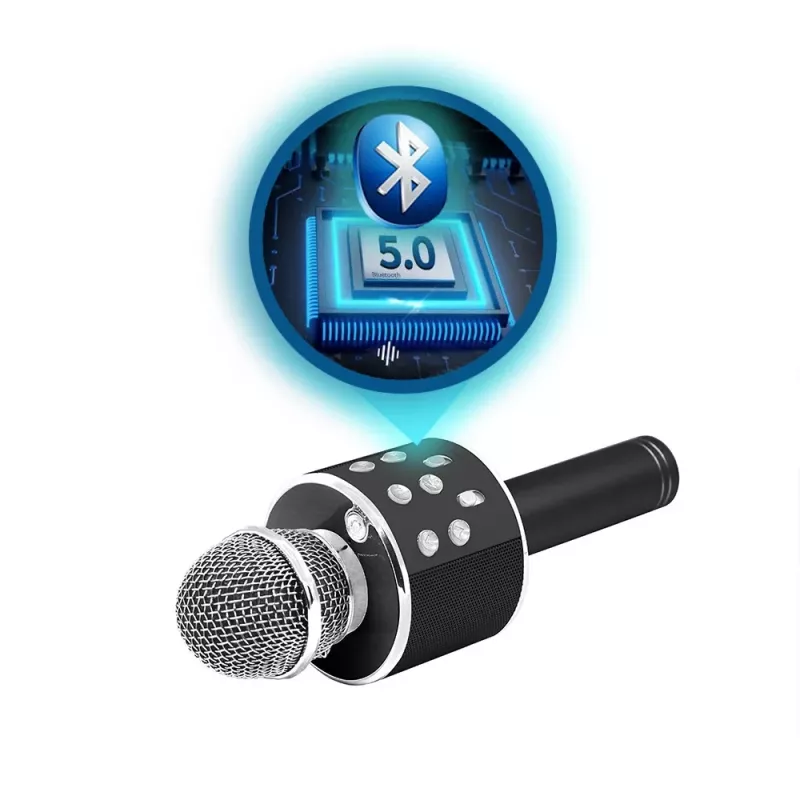 Manta MIC20-GL Gold karaoke mikrofonas su garsiakalbiu