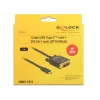 USB-C į DVI adapteris DeLOCK 1m 85320