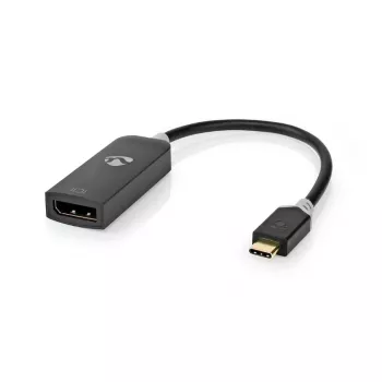 Nedis USB-C™ į DisplayPort adapteris, USB 3.2 Gen1, 0,20 m, auksuotas, PVC, pilkas