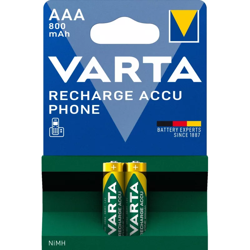 Baterija Varta AAA 800mAh NiMH 2 vnt. DECT