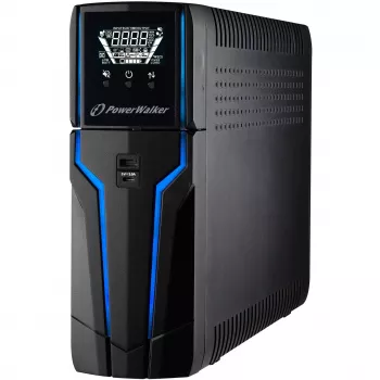 PowerWalker VI 1000 GXB – nepertraukiamo maitinimo šaltinis (UPS) – AC 162–290 V – 600 W – 1000 VA – 9 Ah – USB – 4 išvesties lizdai