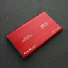 Išorinis HDD/SSD dėklas QOLTEC 51860 2,5 colio SATA III diskams, USB Type-A, 5 Gbit/s, aliuminis, raudonas