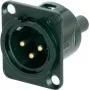 Neutrik NC3MD-S-B-1 juodas jungties priedas