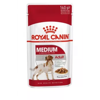 ROYAL CANIN SHN Medium Adult padaže – šlapias ėdalas suaugusiems vidutinių veislių šunims – 10x140g