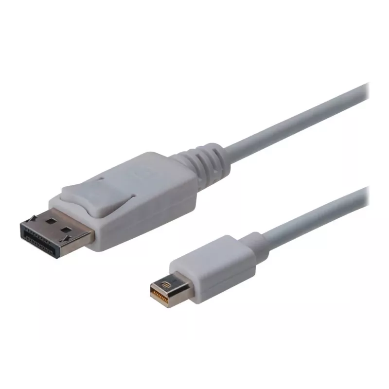 Mini DisplayPort – DisplayPort kabelis Digitus AK-340102-010-W (1 m, baltas)