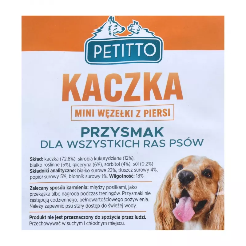 PETITTO Anties krūtinėlės mazgeliai – šunų skanėstas – 500 g