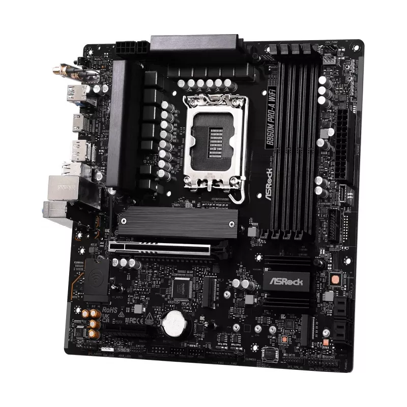 ASRock B860M Pro-A WiFi Micro-ATX pagrindinė plokštė
