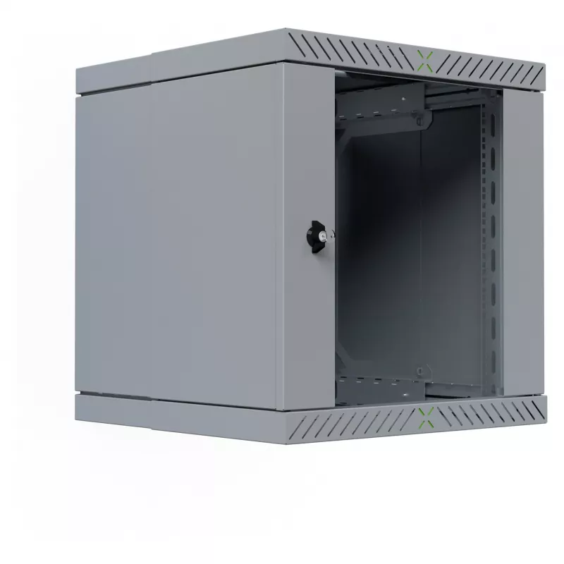EFB Elektronik 19 Wandgehäuse X-Rack mit Glastür 400-600mm grau - Wandgehäuse (WGX-1206GR.G1)
