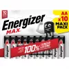Energizer Batteries Max AA LR6 10 Vnt Eco