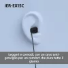 Sony IER-EX15C Ausinės Laidinės Ausinės Mikrofonas USB Type-C Juodos
